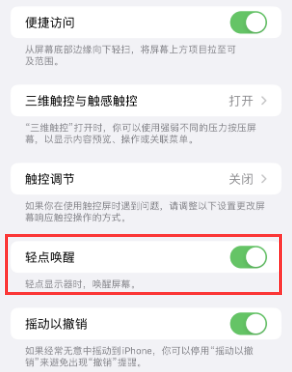 河源苹果授权维修站分享iPhone轻点无法唤醒怎么办 