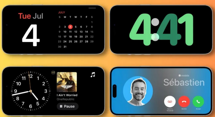 河源苹果手机维修分享iOS17横屏充电待机显示有什么好处 