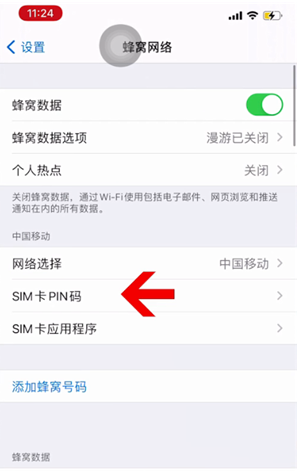 河源苹果14维修网分享如何给iPhone14的SIM卡设置密码 