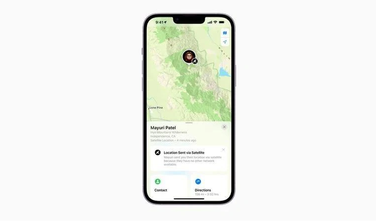 河源苹果14维修分享iPhone14系列中 FindMy功能通过卫星分享位置方法教程 