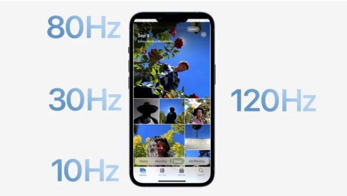 河源苹果14维修分享iPhone 14有高刷吗 